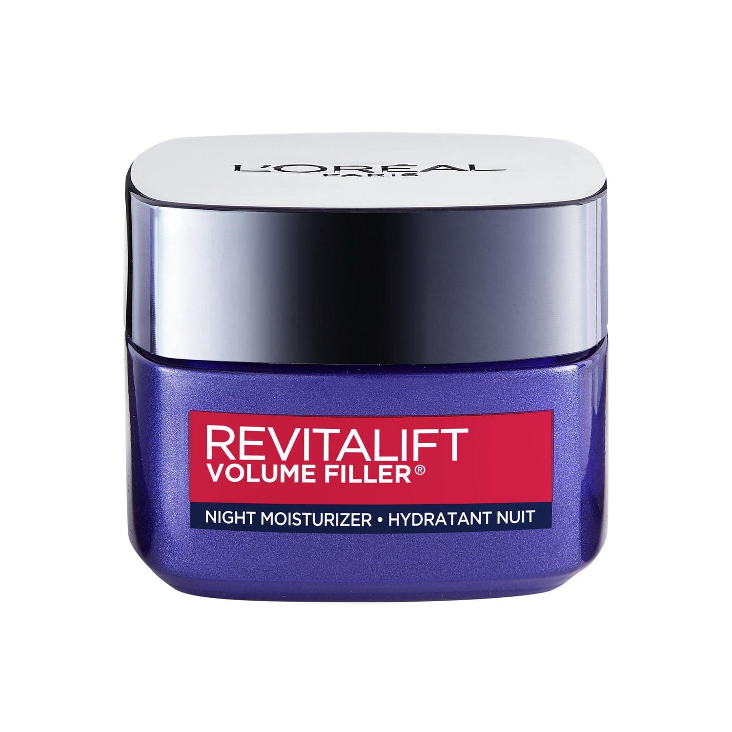 Hydratant de Nuit Repulpant Anti-Âge à l'Acide Hyaluronique + Fibroxyl / Revitalift Volume Filler