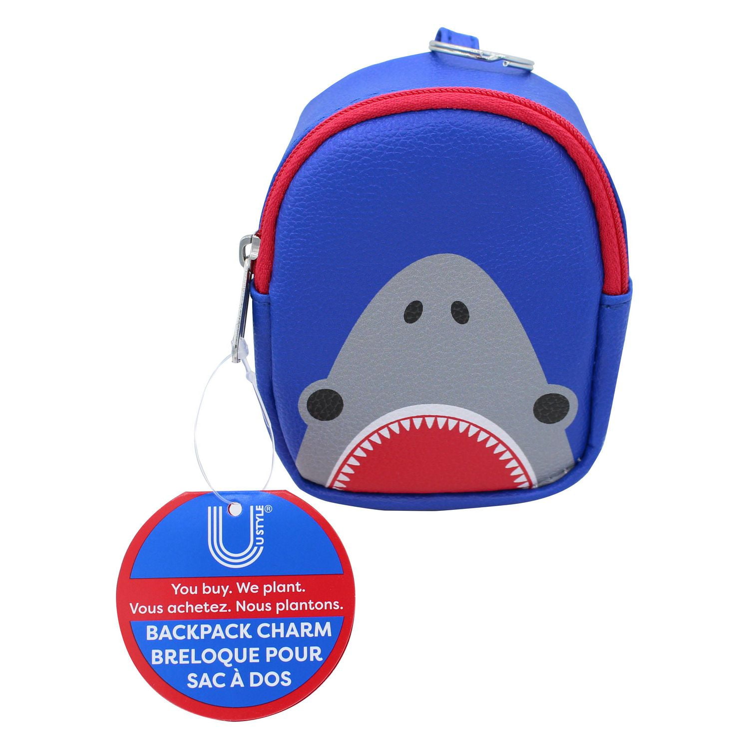 U Style Mini Sac à Dos avec Porte-clés, Requin