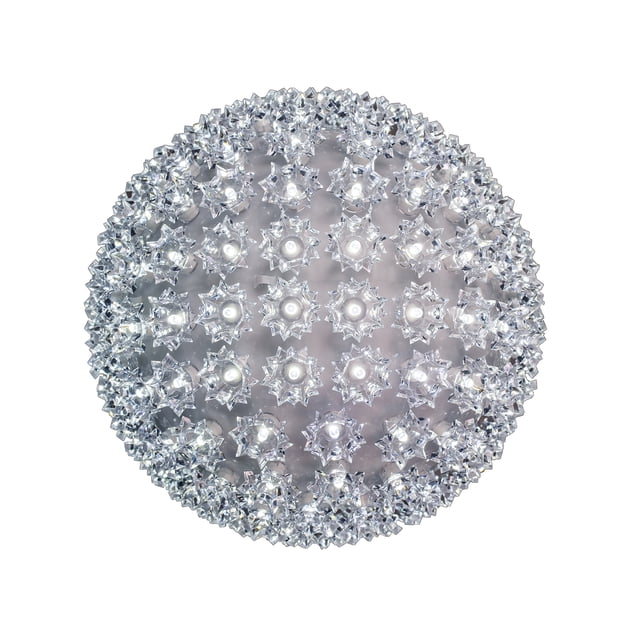 Novelty Lights LED 7.5in 100 Light Starlight Sphere, Pure White Ball Light