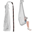 thumbnail image 4 of Kids Hammock, Polyester Durable Children Swing Hammock  For Outdoor Silver Gray, 4 of 8