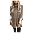 thumbnail image 2 of Qertyioot Chandail pour Femme Grande Taille Mode Décontractée à Manches Longues Imprimé Col Rabattu Chandail à Fermeture Éclair Hauts Blouse, 2 of 6