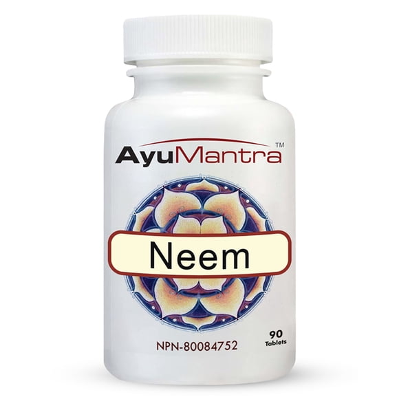AyuMantra Neem Tablets 1000mg – Ayurvedic Herbal Skin Support, 90 Tablets