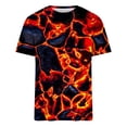 thumbnail image 4 of RKSTN Chemises pour Hommes Manches Courtes Décontractées Mode Col Rond Chandail à Enfiler T-Shirt Imprimé Hauts à Manches Courtes Chemises Hawaïennes pour Hommes, 4 of 5