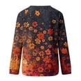 thumbnail image 5 of KIHOUT Chandails Molletonnés pour Femmes en Liquidation, Hauts Blouse à Manches Longues d'Automne et d'Hiver à Col Rond à Imprimé Floral, Coupe Ample, Taille P-2TG, 5 of 5