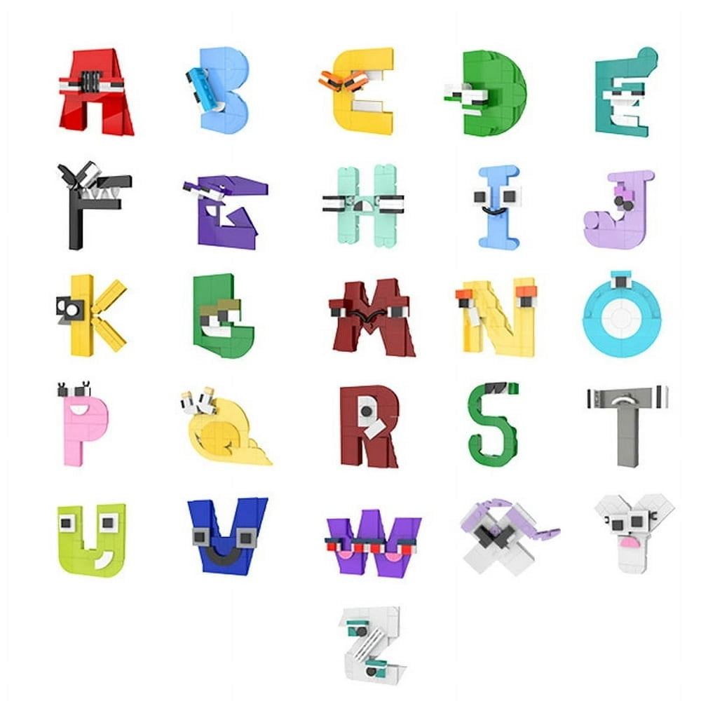 Alphabet Building Block Set  26 Alphabet Legend Building Block Model  Educational Letters Lore ABC Learning Toys  Fun Filled Alphabet Knowledge Building Blocks Model (951 Pcs)