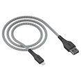 thumbnail image 2 of Onn. 6 FT./1.8 m Lightning to USB-A Braided Cable, 2 of 4