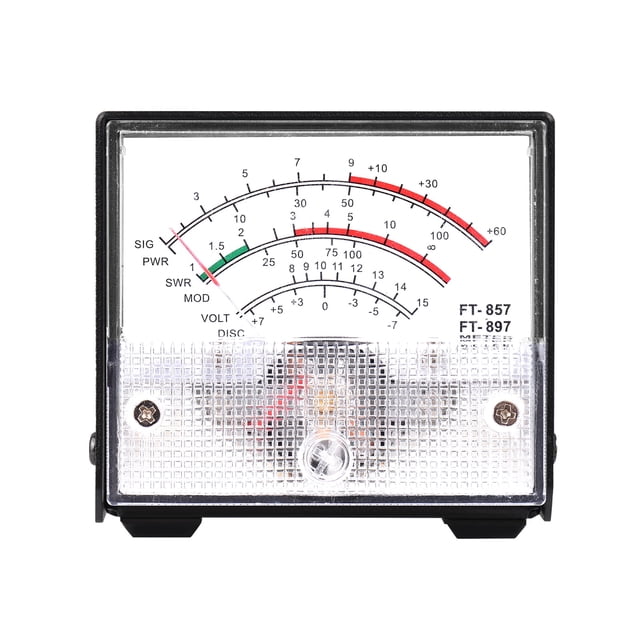 Yeacher Mini SWR Power Meter External Meter Pointer Wattmeter Receive Display Meter Compatible with YAESU FT-857 FT-897