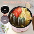 thumbnail image 4 of Electric Hot Pot  Non-Stick Ramen Noodles Cooker  1.8L Mini Pot with Power Adjustment  Beige, 4 of 9