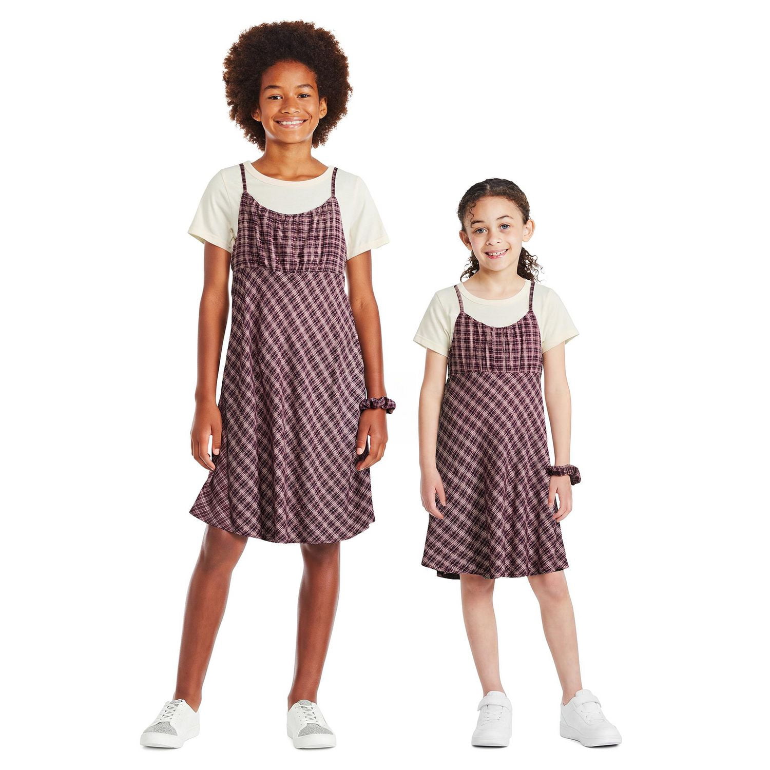 Ensemble 3 pièces avec t-shirt et robe George pour filles