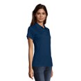 thumbnail image 3 of Hanes Polo de Performance Cool DRI Sport pour Femmes, TG, Marine, 3 of 5