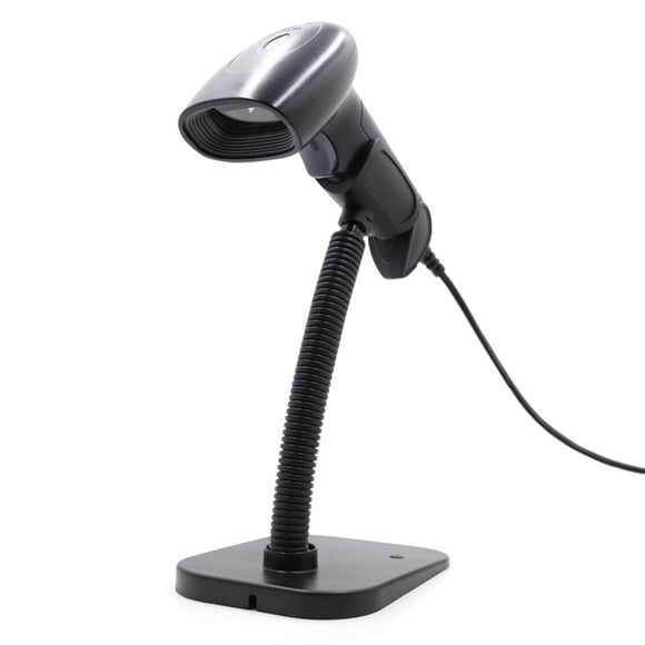 USB Barcode Scanner 1D 2D QR Handheld Wired Bar Code Reader with Stand Support Screen Code for Supermarket Library Book Shop Logistics