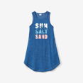 thumbnail image 2 of PatPat Family Matching Sets Blue Tank Top or Flowy A-Line Tank Dress with Pockets, 2 of 3