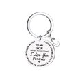 thumbnail image 1 of EGNMCR Keychains DIY To My SON Stainless Steel Last Name 26 Letter Keychain 2.5cm Fashion Decorations, 1 of 6