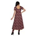 thumbnail image 4 of Moomaya Short Sleeve Kurta Printed Women Front Slit Kurti Summer Clothing, 4 of 6