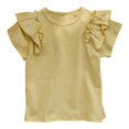 thumbnail image 1 of Kcodviy T-Shirt d'Été pour Enfants, T-Shirt de Pâques pour Fillette, Manches Courtes, Col Rond, Manches Longues pour Filles, Haut Uni, T-Shirt Décontracté à Manches Longues, T-Shirt 2T pour Fille, Sortie, pour 1 à 7 Ans, 1 of 4