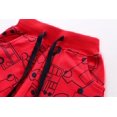 thumbnail image 4 of RXIRUCGD Boys Pants Spring New Style Boys Sports Sweatpants Embroidered Pants For Children( Red, Size:1-2 Years ), 4 of 5