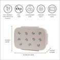 thumbnail image 2 of 3 Sprouts Recycled Plastic Bento Box for Kids - Blueberry Taupe, 2 of 8