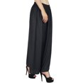 thumbnail image 3 of Bimba Women Flaired Rayon Plain Elastic Waist Wide Leg Palazzo Custom Pants, 3 of 5