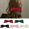 thumbnail image 2 of French Barrette Bowknot Fashion Decorative Hair Barrette Automatic Hair Clip, 2 of 10
