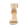 thumbnail image 2 of BLISSFUL STEP Women's Block Heels Zipper Buckle Ankle Strap Sandals Beige 8, 2 of 8