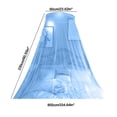 thumbnail image 3 of Easy Install Dome Mosquito Net for 1.5m-1.8m Beds, Breathable Polyester Ceiling Canopy with Retaining Ring, Portable Bed Net for Bedroom Living Room Rental Homes, Blue, 3 of 7