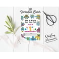 thumbnail image 3 of Darling Souvenir Multicolor Birthday Invitation Card 28 Pcs Fill or Write In Blank Invites Printable Party Supplies 5 x 7 Inches, 3 of 5
