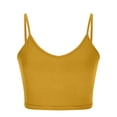 thumbnail image 4 of Timegard Ribbed Tank Tops for Women Scoop Neck Spaghetti Strap Comfy Cropped Sleeveless Tops Camis, 4 of 6