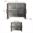 thumbnail image 3 of Modern Accent Cabinet, White, 3 of 9