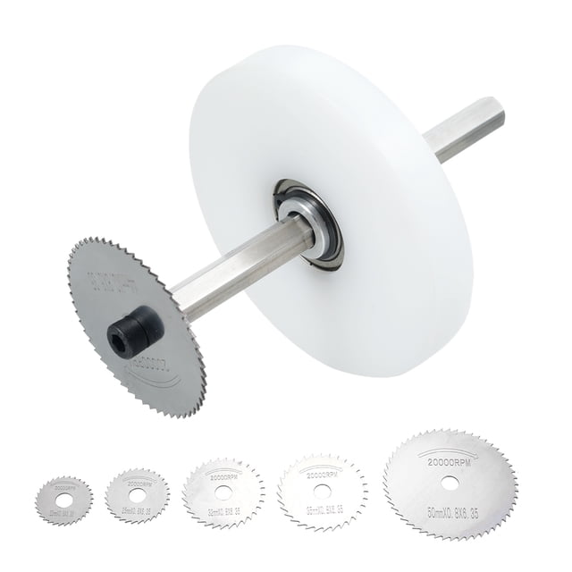 yeacher Kit de Coupe de Tuyau en PVC à Profondeur Réglable avec 6 Lames pour Perceuse en ABS et Métal Souple, Compatible avec Perceuse 3/8 Pouces, Arbre en Acier Inoxydable, Outil de Coupe de Précision pour Espaces Serrés