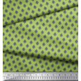 thumbnail image 2 of Soimoi Cotton Duck Fabric Geometric Scale Design,Floral & Ogee Damask Printed Fabric 1 Yard 42 Inch Wide, 2 of 4