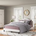 thumbnail image 4 of Home Fare Fabric Upholstered Queen Bed in Warm Gray, 4 of 10