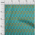 thumbnail image 1 of oneOone Georgette Viscose Fabric Leaves & Floral Block Fabric Prints By Yard 42 Inch Wide, 1 of 4