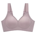 thumbnail image 1 of Soutien-gorge T-Shirt Col en V avec Armature Réglable Confortable pour Femmes, 1 of 6