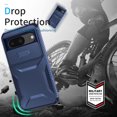 thumbnail image 2 of for Google Pixel 10A Case with Sliding Camera Lens Protective Cover, Heavy Duty Shockproof Rugged Durable Military Grade Drop Protection Phone Case Cover for Google Pixel 10A, Blue, 2 of 7