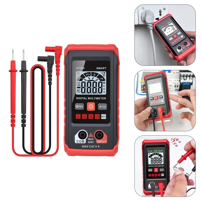 Oliegs Heated Blanket Automatic Digital Multimeter 2024 New Meter Tester Tool Electrical Multimetro Digital Non Amp Meter Tester Digital Voltmeter F Chocolate