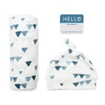 thumbnail image 1 of Lulujo - Hello World Blanket + Knotted Hat - Vintage Bear, 1 of 5