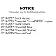 thumbnail image 2 of CMX Front Rear Ceramic Brake Pads Kit for Car Chevrolet Cruze Buick Trax Verano Encore Orlando Volt KCX-100610, 2 of 9