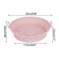 thumbnail image 2 of Boovnll Silicone Baking Mat, Reusable Air-Fryer Baking Pan Air-Fryer Pad Air-Fryer Lined 8.5 Inch, Kitchen Gadgets, Baking Mat, Silicone Mats for Baking, 2 of 2