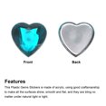 thumbnail image 4 of Unique Bargains 40 Pcs Acrylic Flat Back Rhinestones 20mm/0.8 Inch Heart Artificial Gemstone for Crafts Jewelry Making Water Blue, 4 of 7