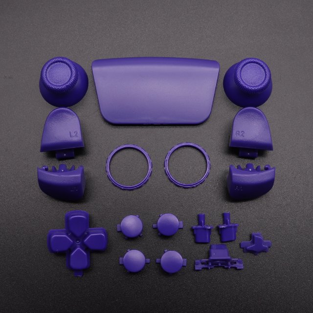 Replacement Buttons Set D-Pad L1 R1 L2 R2 Trigger Button Key Accent Ring For PS5 V3.0 BDM-030 Controller purple