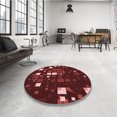 thumbnail image 4 of Ahgly Company Tapis Rectangulaire Lavable en Machine Intérieur Transitionnel Rouge Châtaigne, 4 Pieds x 6 Pieds, 4 of 7