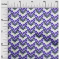thumbnail image 2 of oneOone Polyester Spandex Purple Fabric Floral Craft Projects Decor Fabric Printed By The Yard 56 Inch Wide, 2 of 5