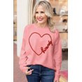 thumbnail image 3 of FOLUNSI Chandail Rose Flirty Throb : Style Sans Effort, Confort Toute la Journée!, 3 of 8