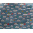 thumbnail image 4 of oneOone Georgette Viscose Fabric Insect|Balloon & Clouds Nature Print Sewing Fabric BTY 42 Inch Wide, 4 of 4