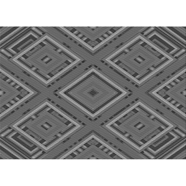 Ahgly Company Tapis d'Intérieur Rectangulaire Transitionnel Gris Lavable à la Machine, 8 Pieds x 12 Pieds