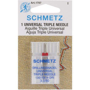 Schmetz Universal Triple Machine Needle-Size 3.0/80 1/Pkg - 1797