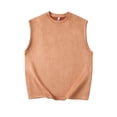 thumbnail image 1 of Dvkptbk Gilet Sans Manches Ample en Suède pour Homme à Col Rond, Chandail Sans Manches à Col Rond, Hauts en Liquidation, 1 of 2
