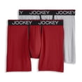 thumbnail image 1 of Jockey Men's Big Man Chafe Proof Pouch Microfiber 6" Boxer Brief - 2 Pack, 1 of 4