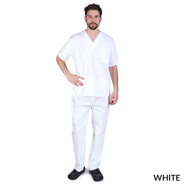 M&M SCRUBS Men's Scrub Set Medical Scrub Top and Pants
