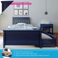 thumbnail image 2 of BEDSMART Solid Wood Twin Size Bed With Storage | Blue, 2 of 7